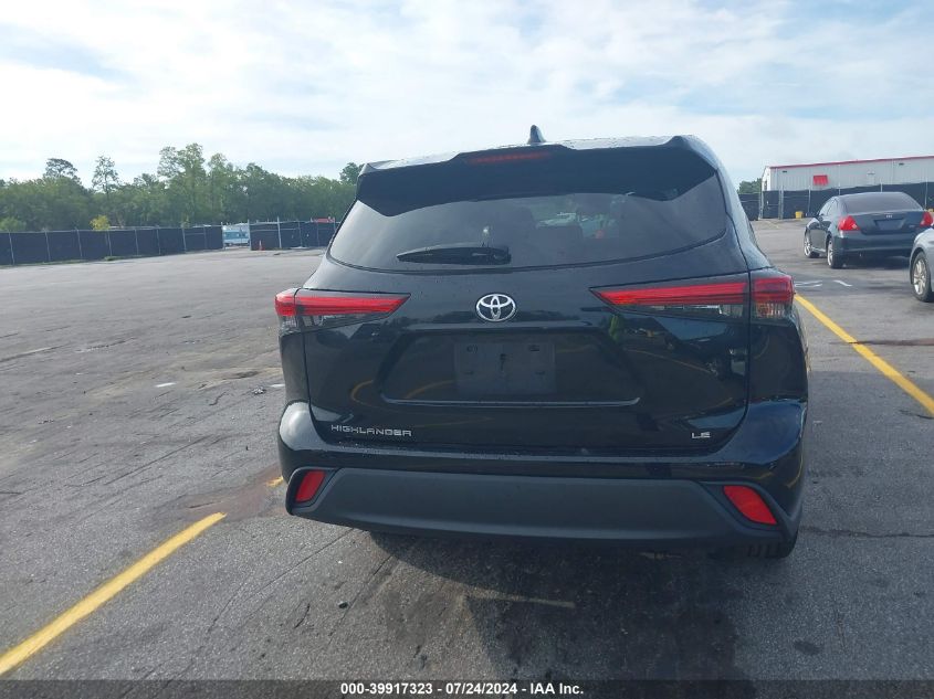 2021 Toyota Highlander Le VIN: 5TDZZRAH8MS523310 Lot: 39917323