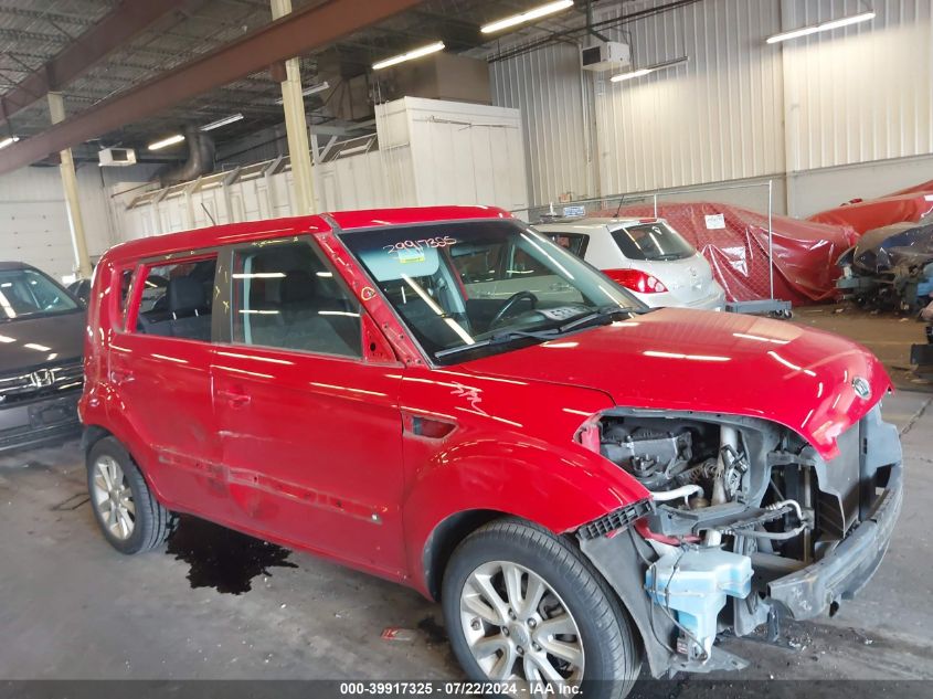 2012 Kia Soul + VIN: KNDJT2A68C7355259 Lot: 39917325