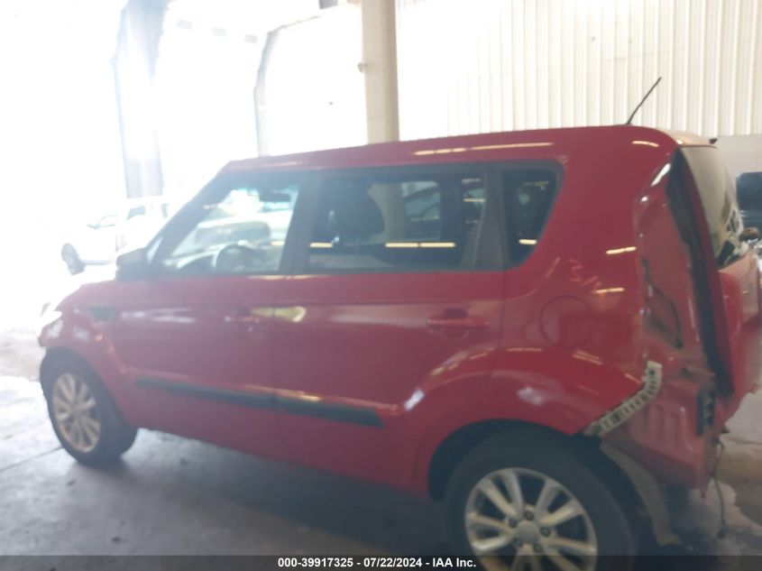 2012 Kia Soul + VIN: KNDJT2A68C7355259 Lot: 39917325