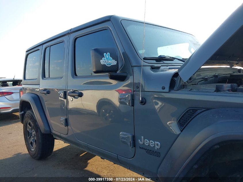 2019 Jeep Wrangler Unlimited Sport 4X4 VIN: 1C4HJXDG7KW585837 Lot: 39917330