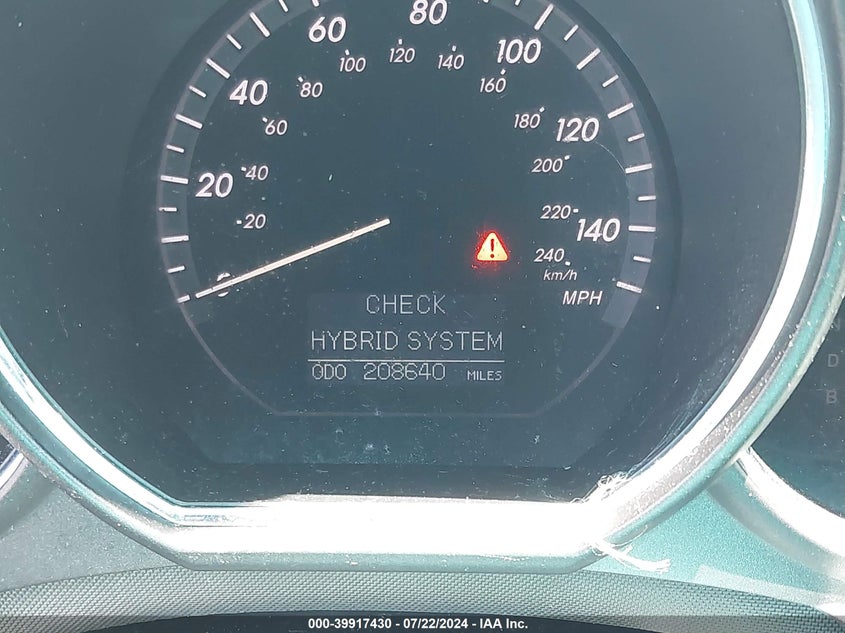 2008 Lexus Rx 400H VIN: JTJGW31U682006186 Lot: 39917430