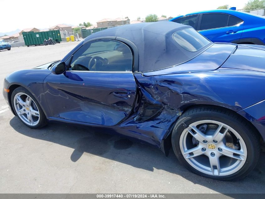 2006 Porsche Boxster VIN: WP0CA29826U710744 Lot: 39917440