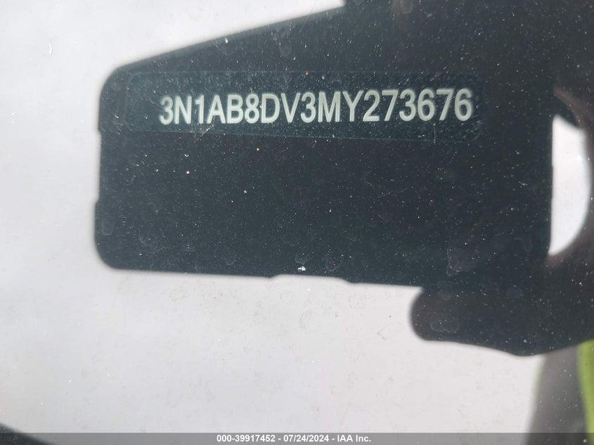 VIN 3N1AB8DV3MY273676 2021 NISSAN SENTRA SR XTRONIC CVT