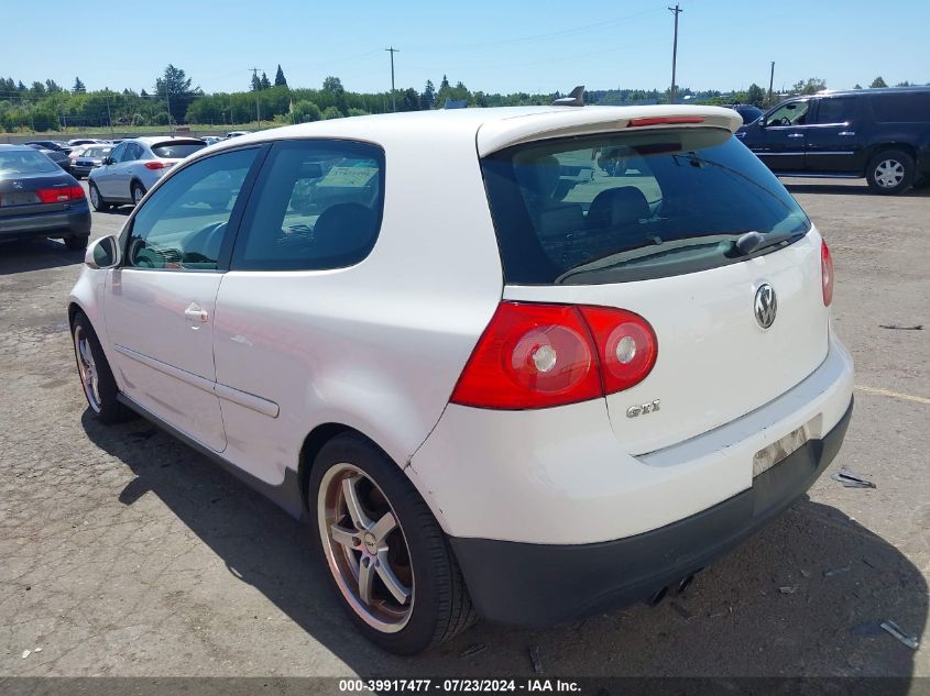 2008 Volkswagen Gti 2-Door VIN: WVWFV71K38W026010 Lot: 39917477