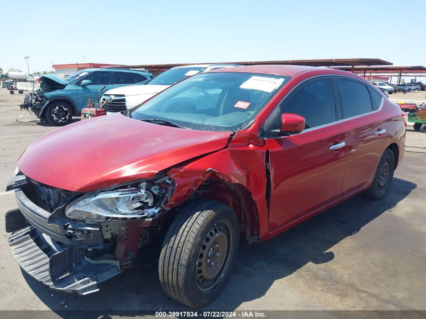 2014 Nissan Sentra Sv VIN: 3N1AB7AP6EY320605 Lot: 39917534