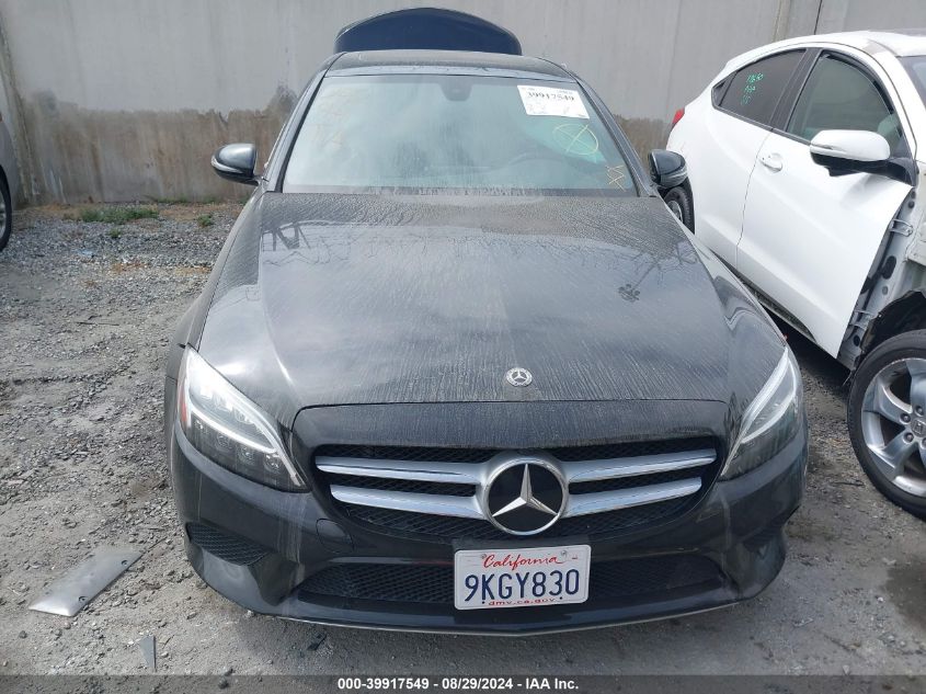 2019 Mercedes-Benz C 300 VIN: 55SWF8DB0KU321316 Lot: 39917549