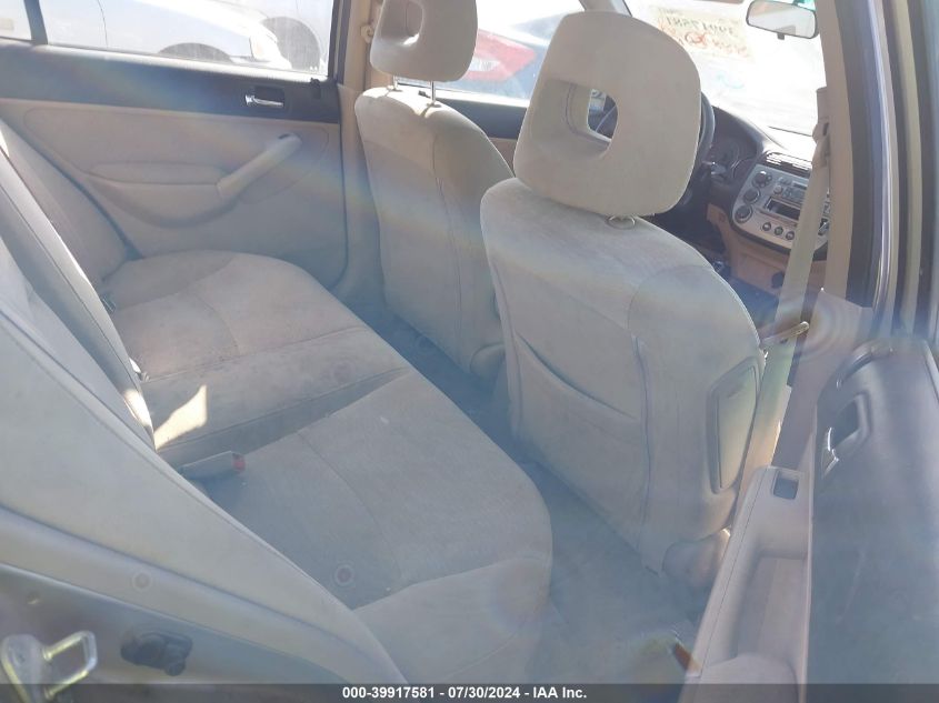 2003 Honda Civic Hybrid VIN: JHMES95643S023032 Lot: 39917581