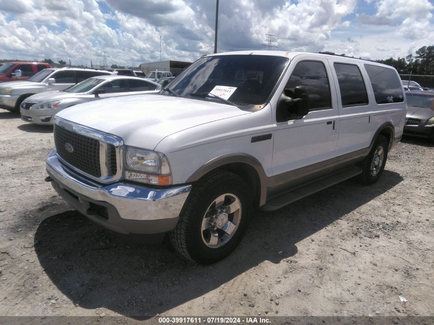 2000 Ford Excursion Limited VIN: 1FMNU42S3YEE15310 Lot: 39917611