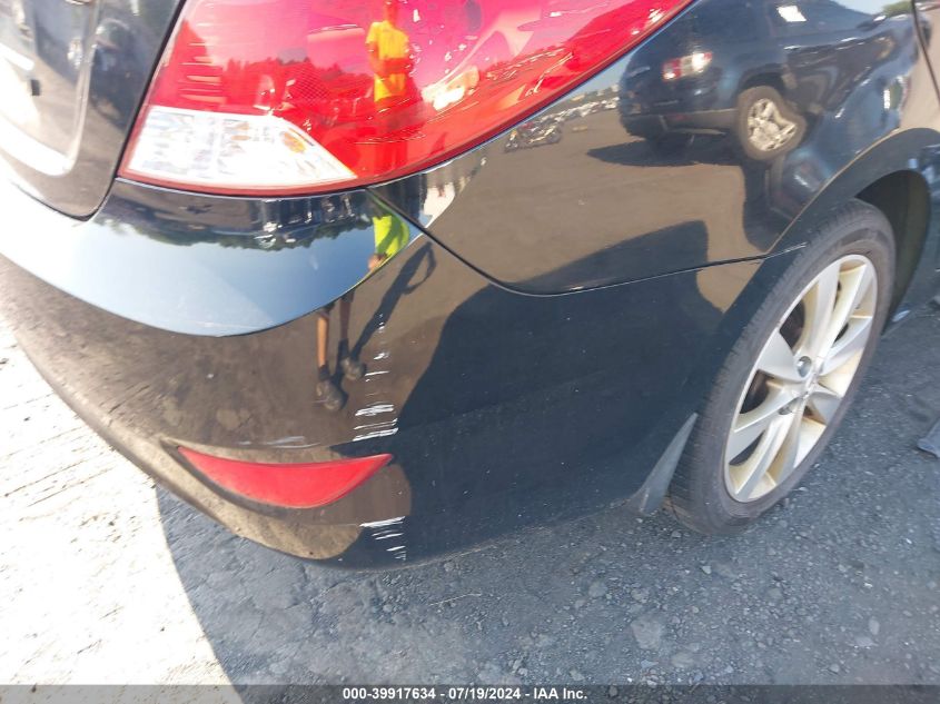 2013 Hyundai Accent Gls/Se VIN: KMHCU4AE8DU475635 Lot: 39917634