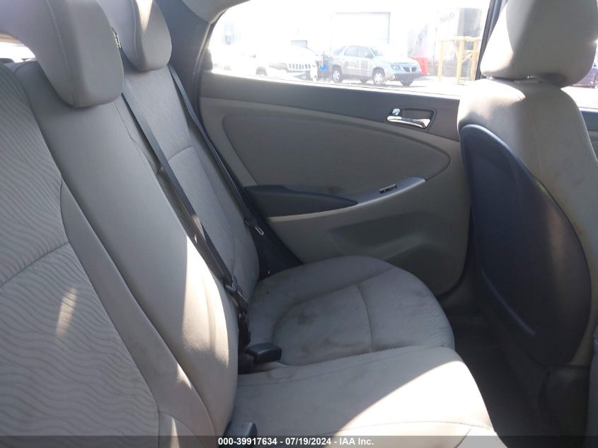 2013 Hyundai Accent Gls/Se VIN: KMHCU4AE8DU475635 Lot: 39917634