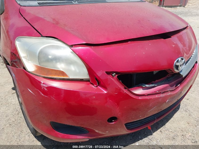 2009 Toyota Yaris VIN: JTDBT903691308750 Lot: 39917728