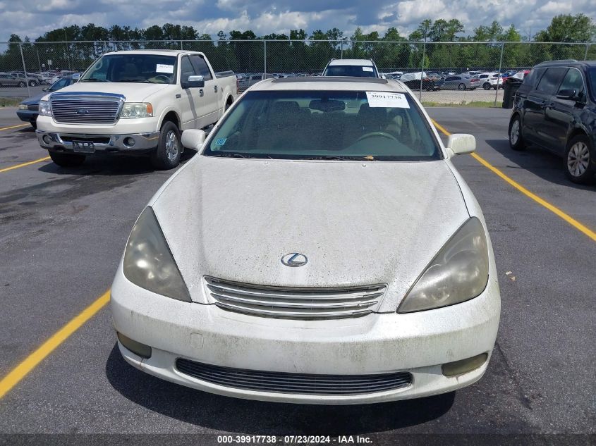 2003 Lexus Es 300 VIN: JTHBF30G930099877 Lot: 39917738