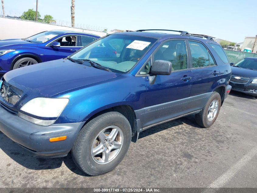 2001 Lexus Rx 300 VIN: JTJHF10U010189502 Lot: 39917749