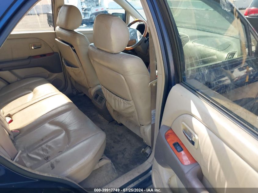 2001 Lexus Rx 300 VIN: JTJHF10U010189502 Lot: 39917749