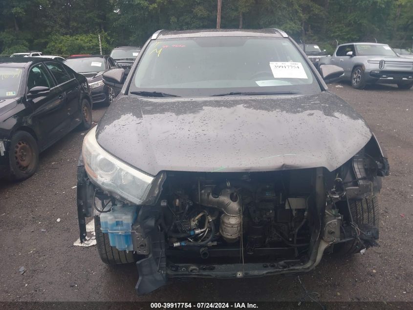 2014 Toyota Highlander Limited/Ltd Platnum VIN: 5TDDKRFH9ES052759 Lot: 39917754