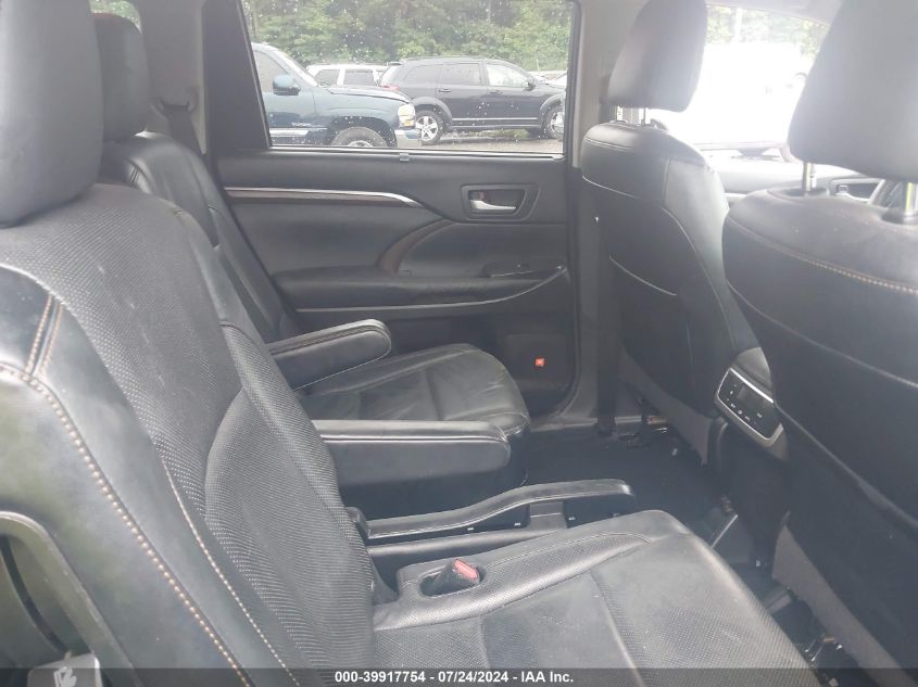 2014 Toyota Highlander Limited/Ltd Platnum VIN: 5TDDKRFH9ES052759 Lot: 39917754