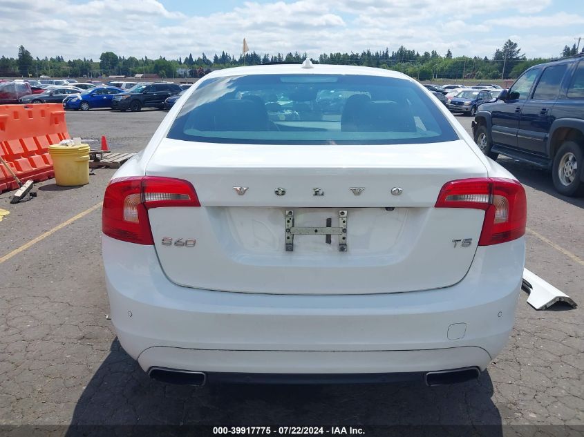 2015 Volvo S60 T5 Premier VIN: YV140MFK7F2335586 Lot: 39917775