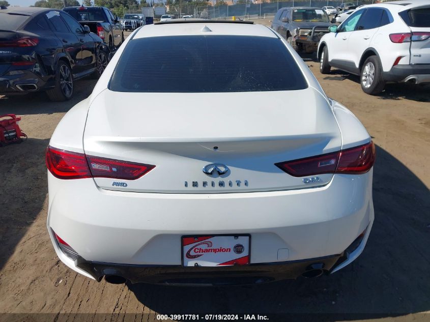 2020 Infiniti Q60 Luxe Awd VIN: JN1EV7EL6LM380500 Lot: 39917781