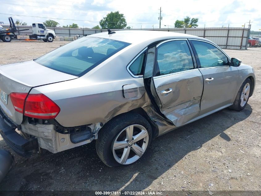 1VWBP7A32DC137688 2013 Volkswagen Passat 2.5L Se