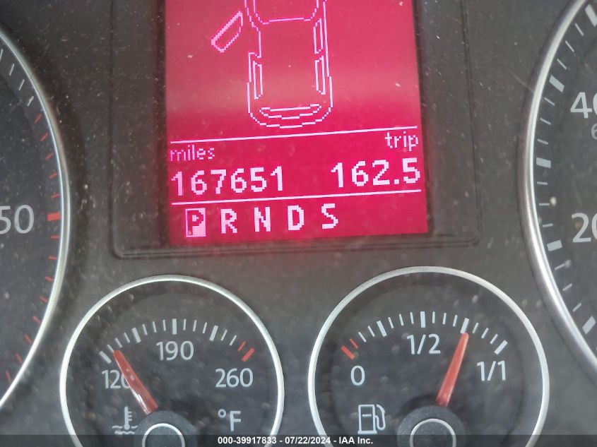 2009 Volkswagen Jetta 2.0L Tdi VIN: 3VWTL71K19M291869 Lot: 39917833