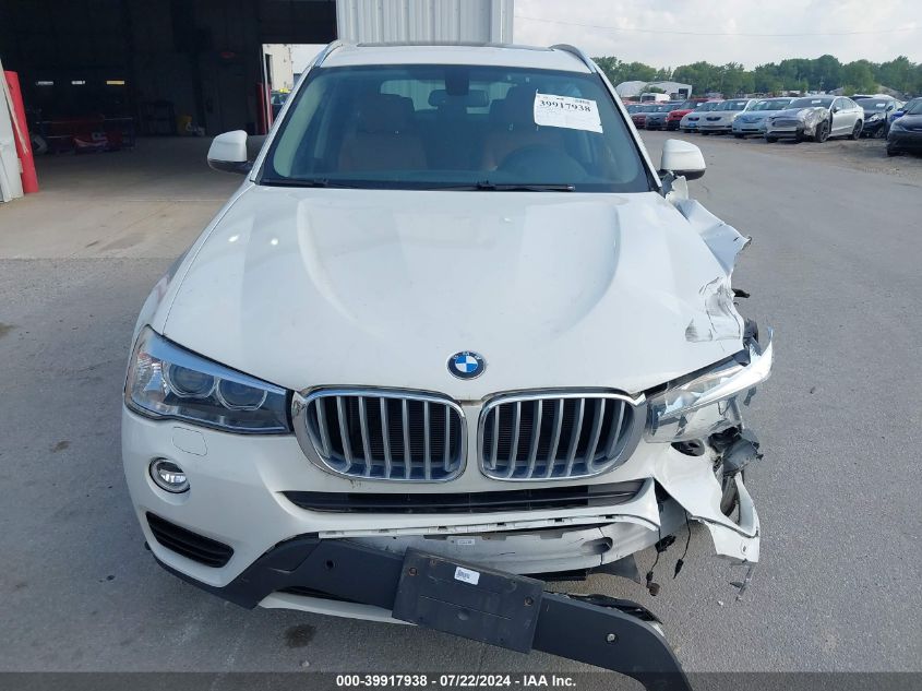 2017 BMW X3 xDrive28I VIN: 5UXWX9C35H0W78916 Lot: 39917938