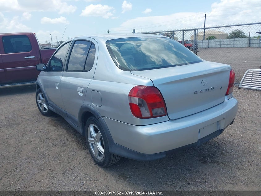 2000 Toyota Echo VIN: JTDBT1238Y0010722 Lot: 39917952