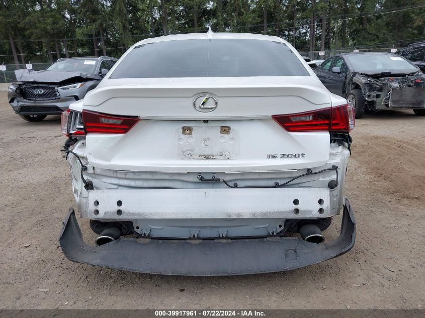 2016 Lexus Is 200T VIN: JTHBA1D27G5036769 Lot: 39917961