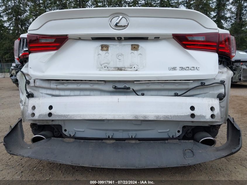 2016 Lexus Is 200T VIN: JTHBA1D27G5036769 Lot: 39917961
