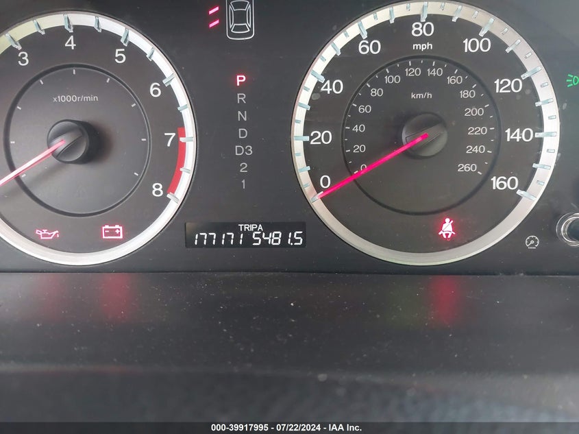 2009 Honda Accord 2.4 Lx-P VIN: 1HGCP26409A091097 Lot: 39917995