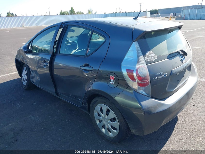 2012 Toyota Prius C VIN: JTDKDTB30C1504925 Lot: 39918145