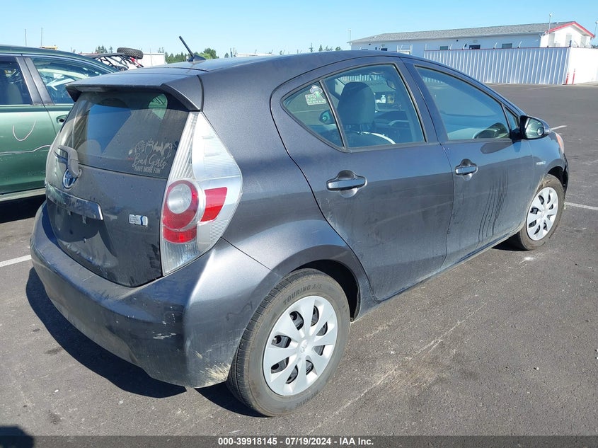 2012 Toyota Prius C VIN: JTDKDTB30C1504925 Lot: 39918145