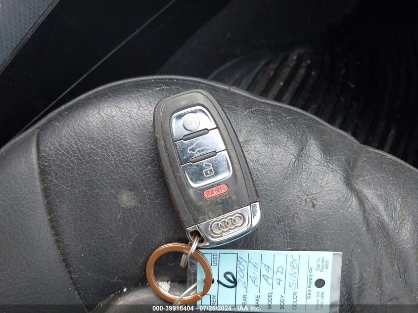 2009 Audi A4 Prestige VIN: WAUMF78K79A121711 Lot: 39918404