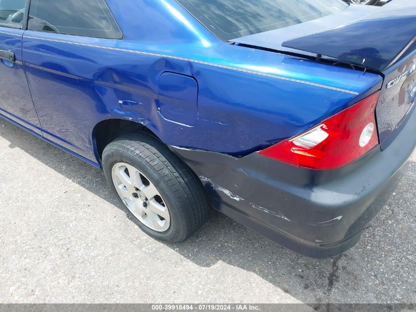 2004 Honda Civic Vp VIN: 1HGEM22174L061122 Lot: 39918494