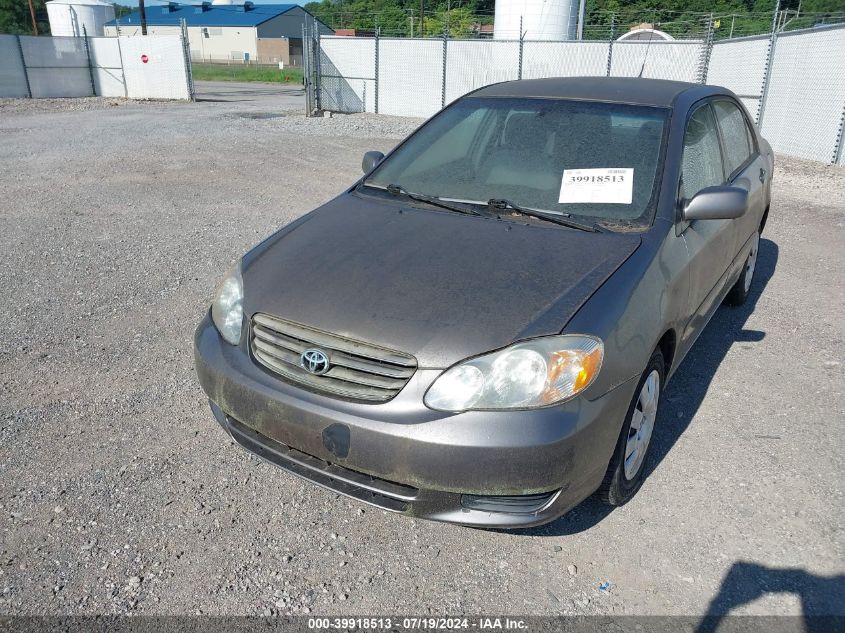 2003 Toyota Corolla Le VIN: 1NXBR32E33Z168281 Lot: 39918513