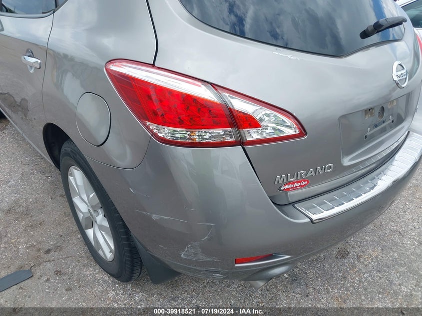 2011 Nissan Murano Sl VIN: JN8AZ1MU5BW069218 Lot: 39918521