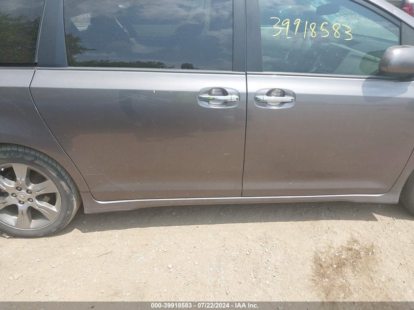 2014 Toyota Sienna Se 8 Passenger VIN: 5TDXK3DC1ES423124 Lot: 39918583