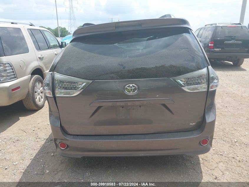 2014 Toyota Sienna Se 8 Passenger VIN: 5TDXK3DC1ES423124 Lot: 39918583