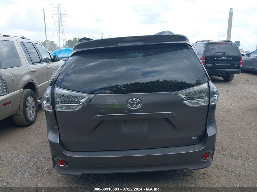 2014 Toyota Sienna Se 8 Passenger VIN: 5TDXK3DC1ES423124 Lot: 39918583