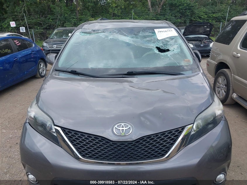 2014 Toyota Sienna Se 8 Passenger VIN: 5TDXK3DC1ES423124 Lot: 39918583