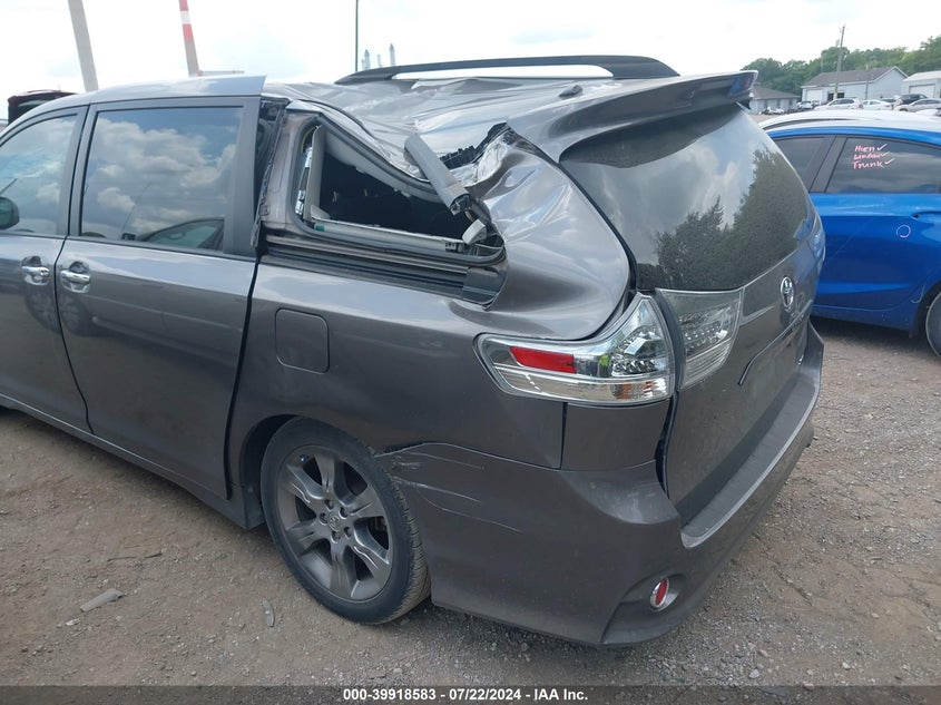 2014 Toyota Sienna Se 8 Passenger VIN: 5TDXK3DC1ES423124 Lot: 39918583