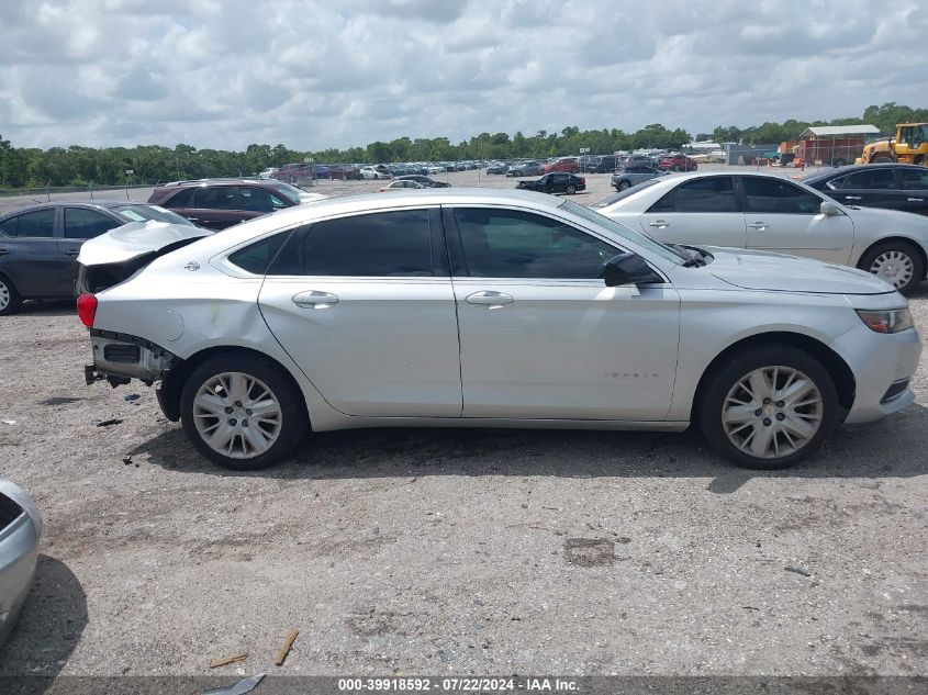 2016 Chevrolet Impala Ls VIN: 2G11Z5SA0G9168100 Lot: 39918592