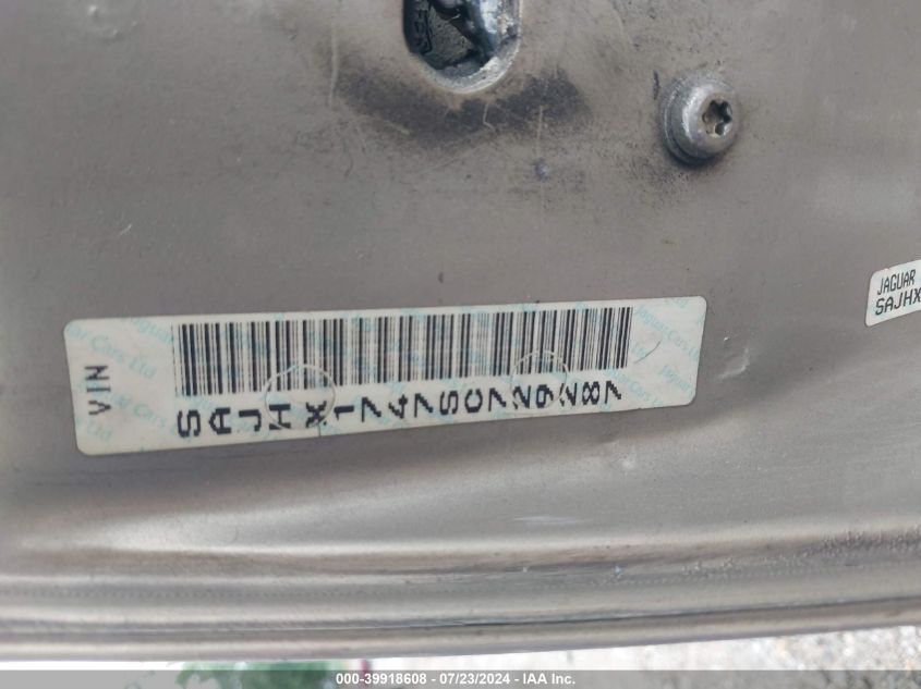 1995 Jaguar Xj6 VIN: SAJHX1747SC729287 Lot: 39918608