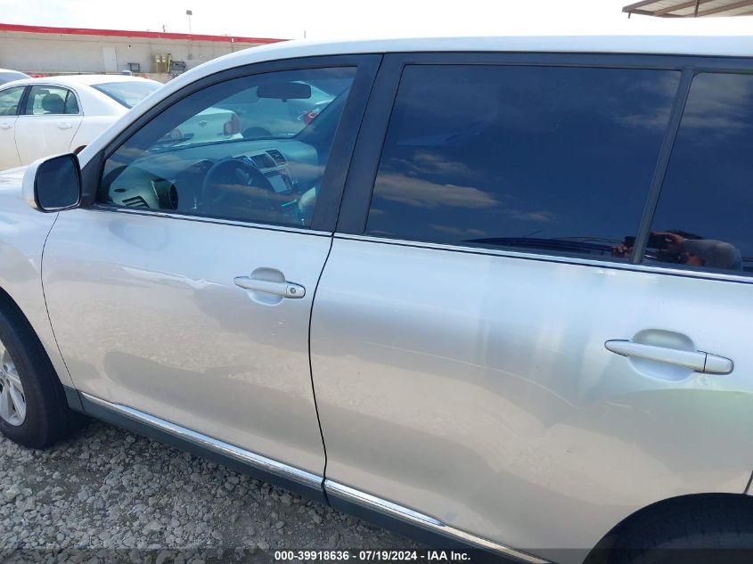 2013 Toyota Highlander Base V6 VIN: 5TDZK3EH6DS127226 Lot: 39918636