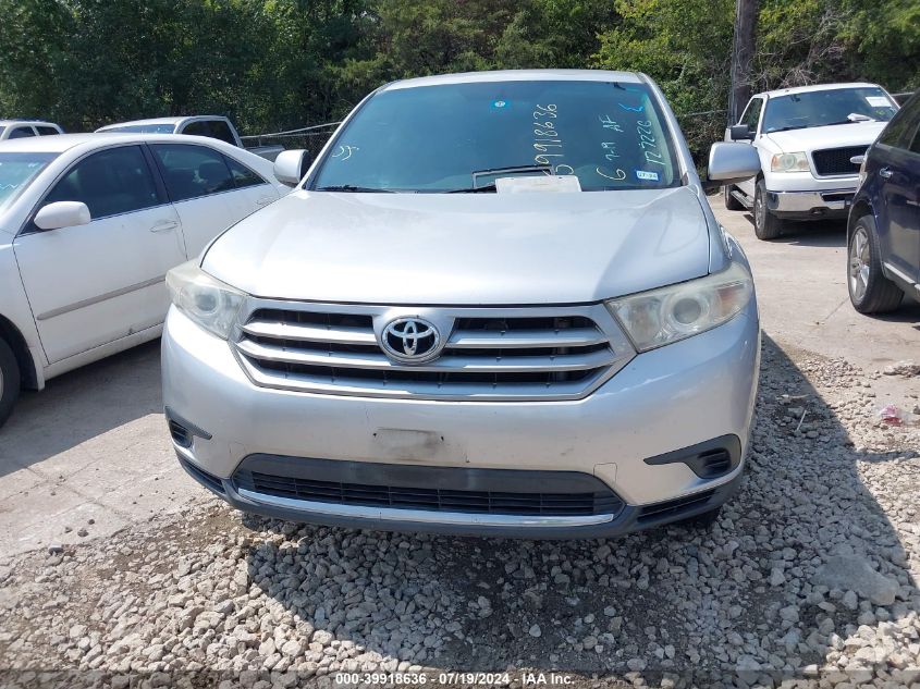 2013 Toyota Highlander Base V6 VIN: 5TDZK3EH6DS127226 Lot: 39918636