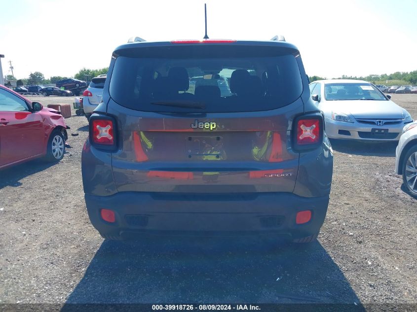 2017 Jeep Renegade Sport Fwd VIN: ZACCJAAB9HPE65544 Lot: 39918726