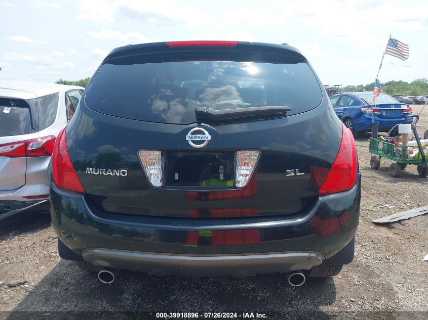 2004 Nissan Murano Sl VIN: JN8AZ08T74W209624 Lot: 39918896