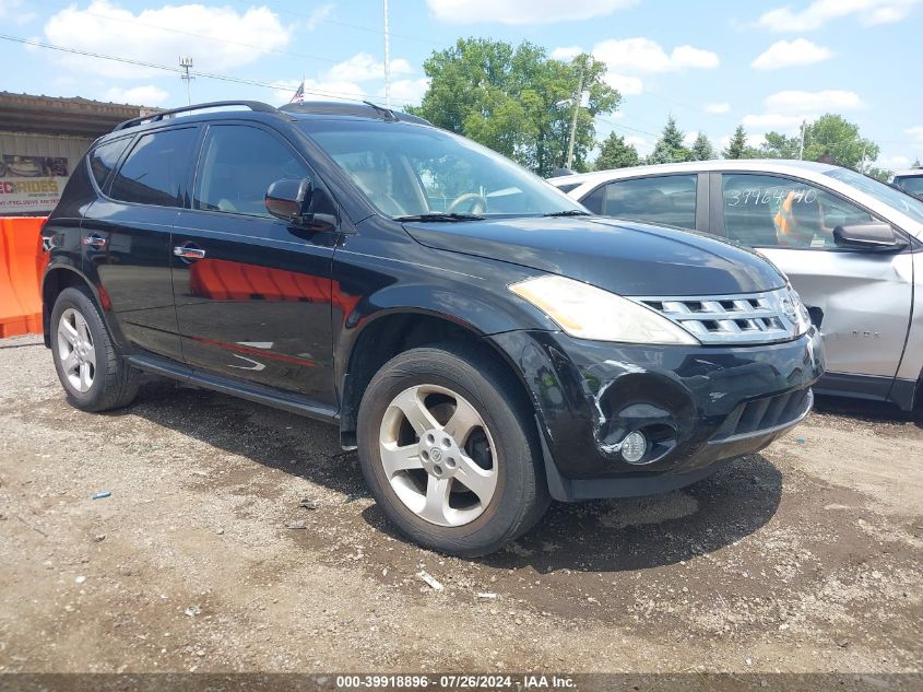 2004 Nissan Murano Sl VIN: JN8AZ08T74W209624 Lot: 39918896