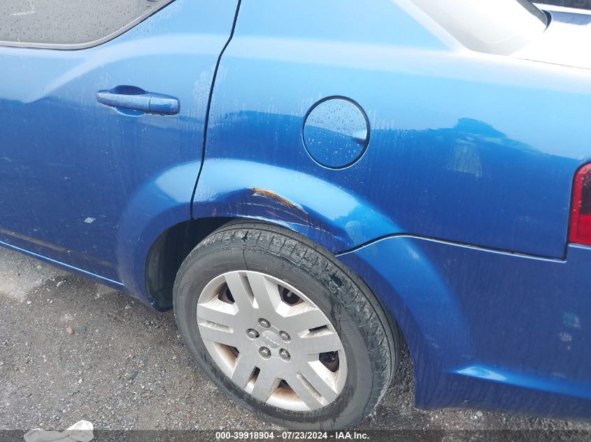 2013 Dodge Avenger Se VIN: 1C3CDZAB0DN720627 Lot: 39918904