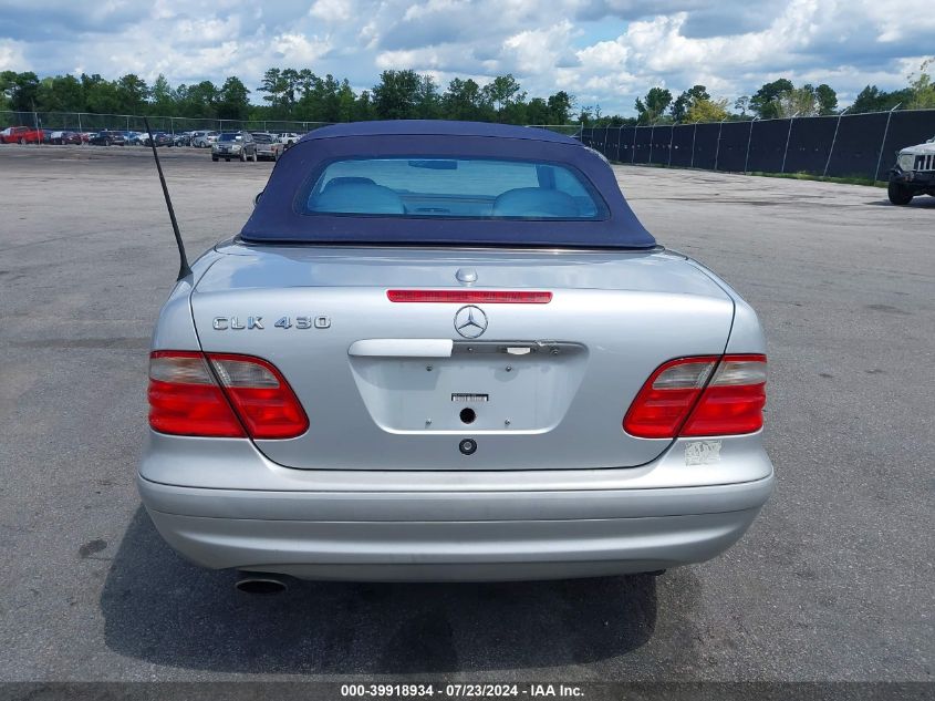 2003 Mercedes-Benz Clk 430 VIN: WDBLK70GX3T131645 Lot: 39918934