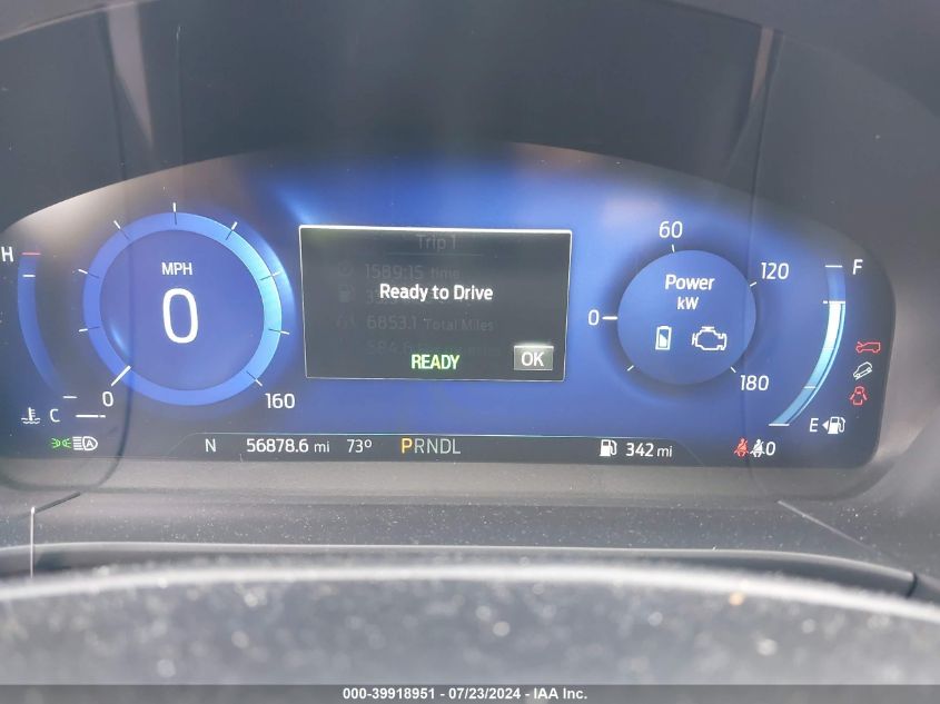 2022 Ford Escape Sel Hybrid VIN: 1FMCU0CZ8NUB29093 Lot: 39918951